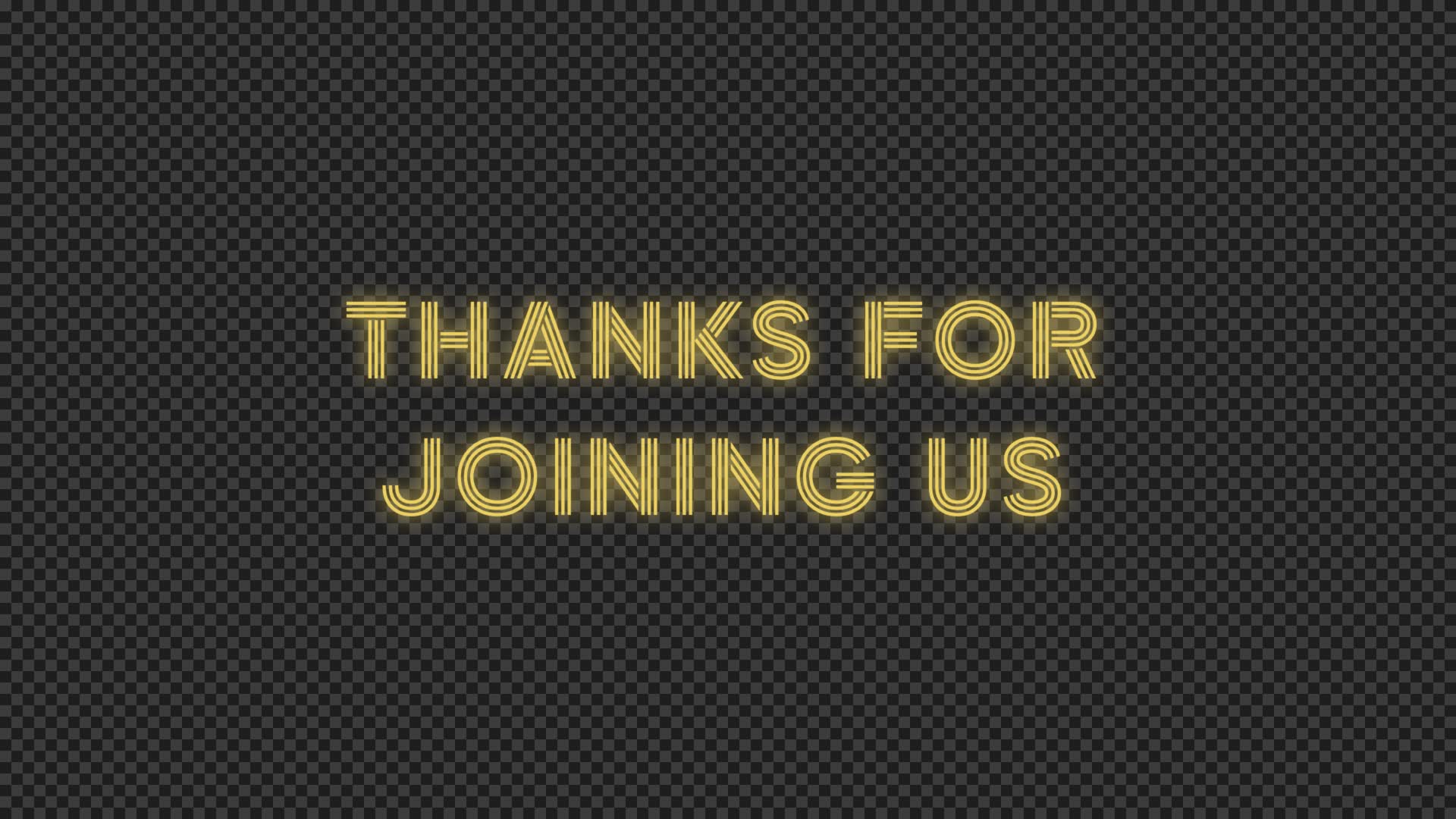 Thanks Intertitle Infinite Contour Title Overlay - Thanks For Joining Us | Visual Revival