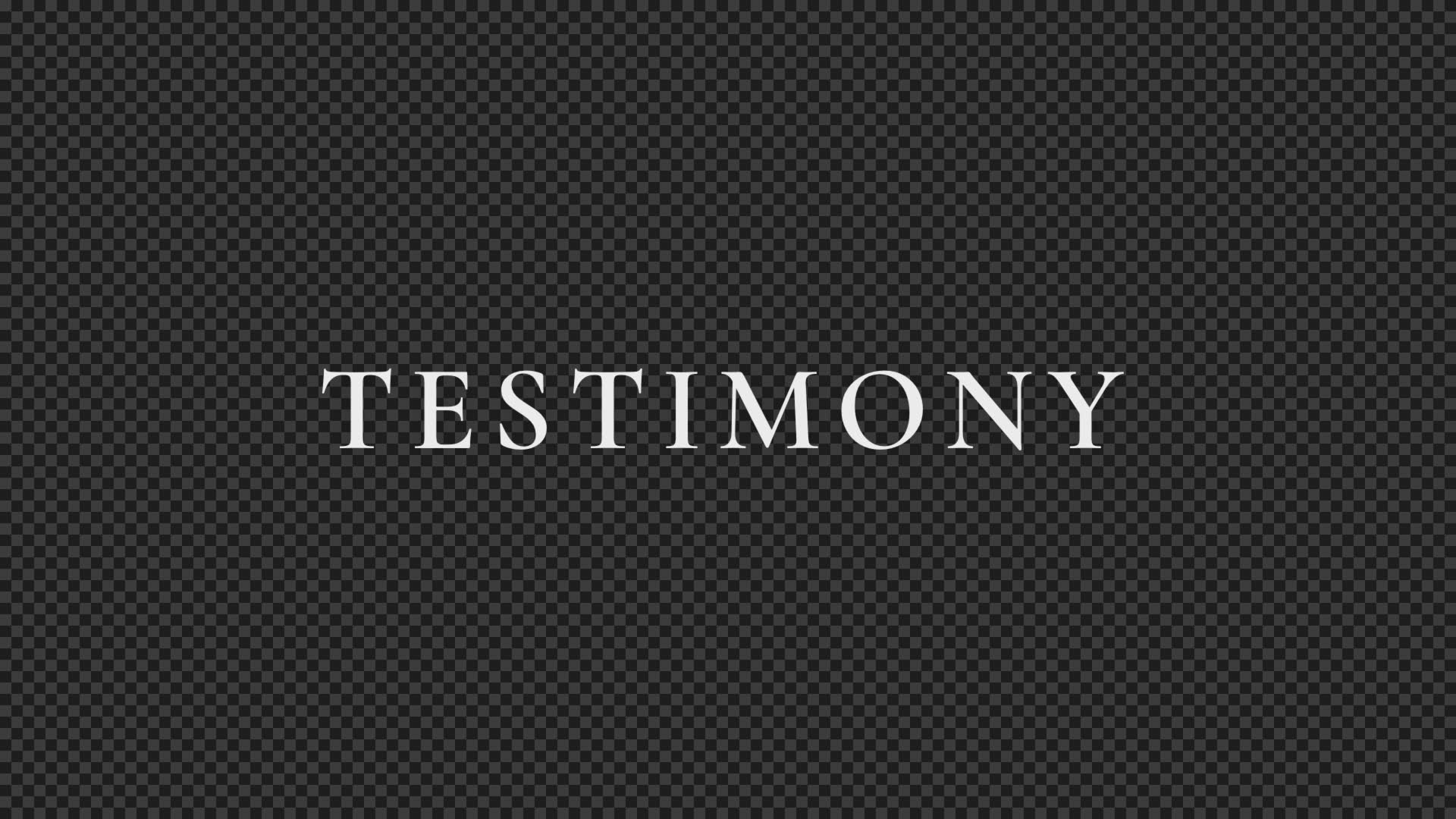 Stardust Gold Title Overlay - Testimony | Visual Revival