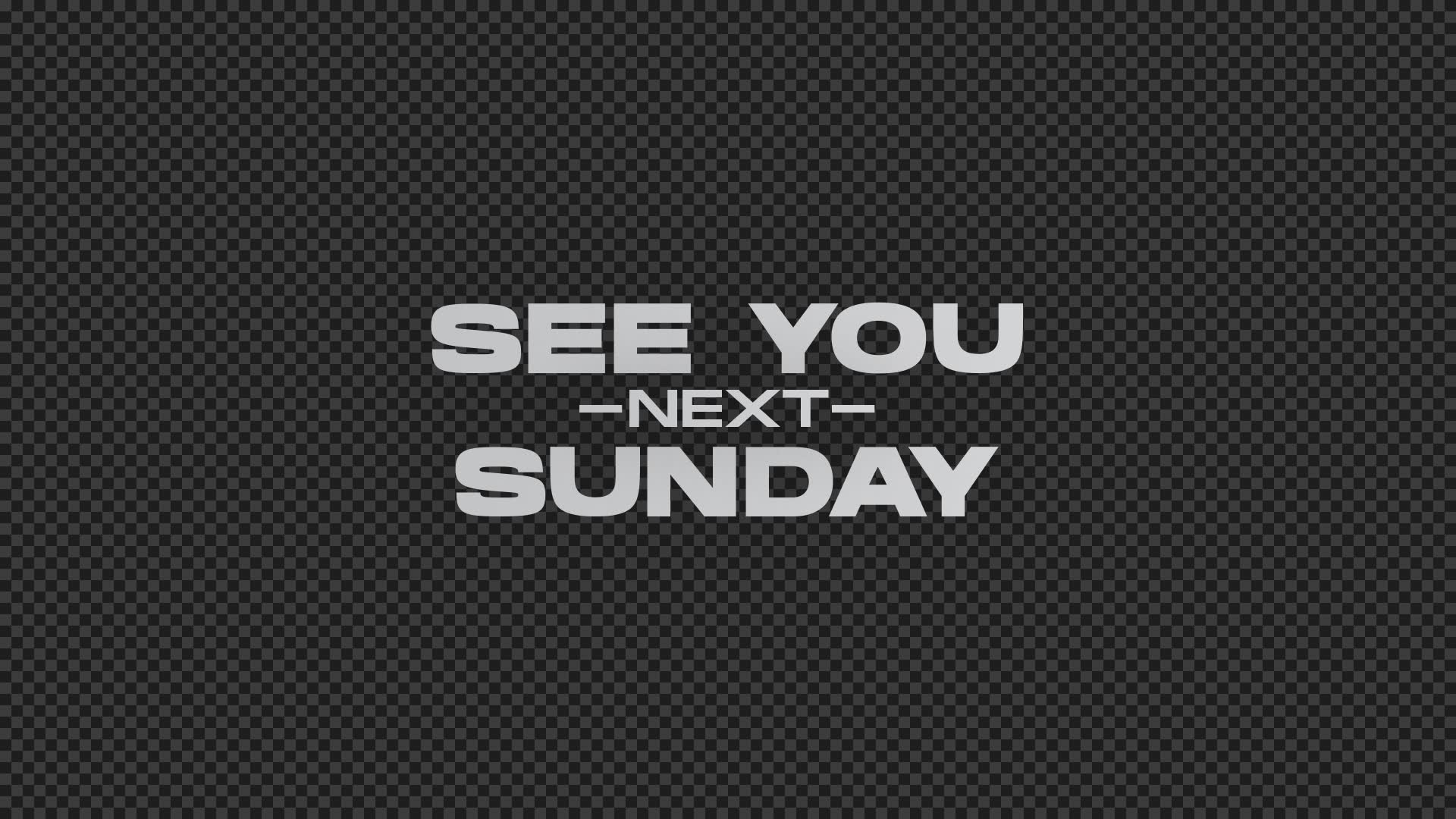 Future Shapes Title Overlay - See You Next Sunday | Visual Revival