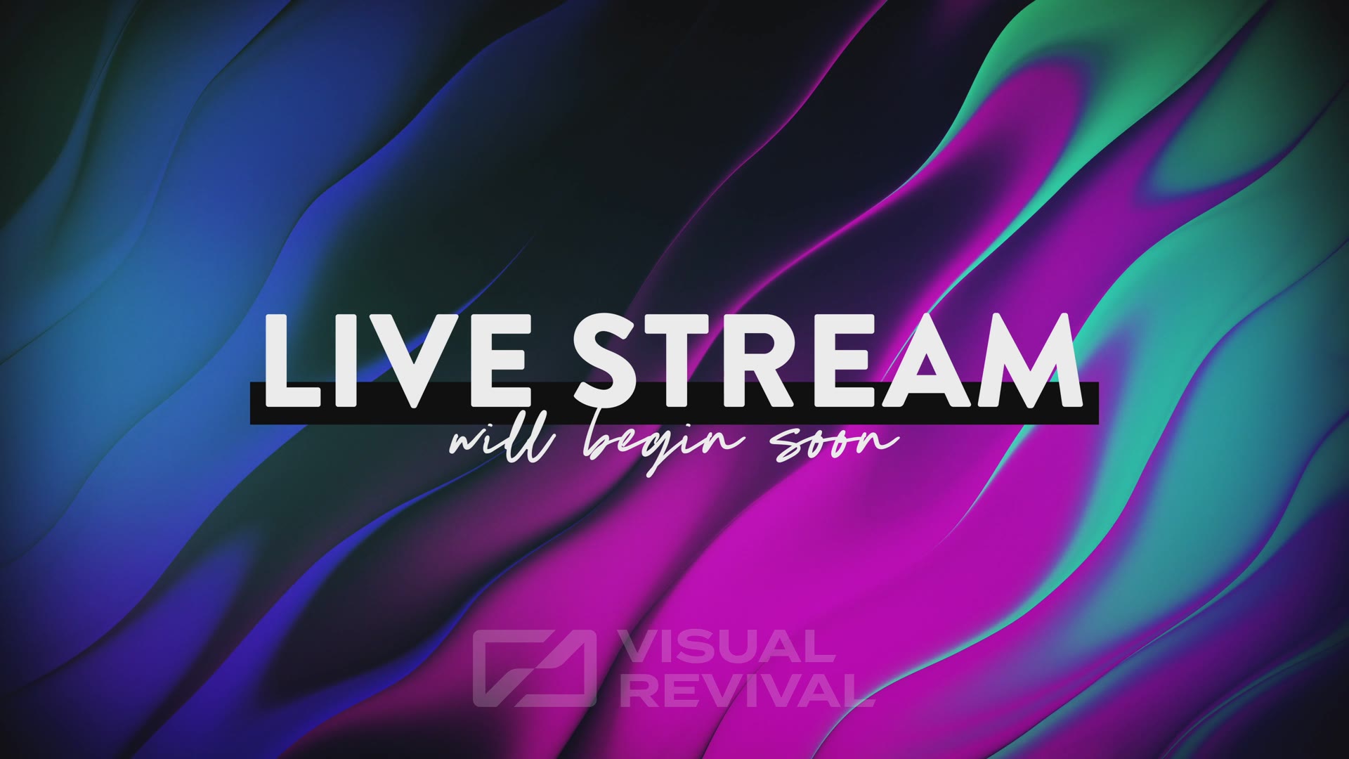 Radiant Flow Title Slide - Live Stream | Visual Revival