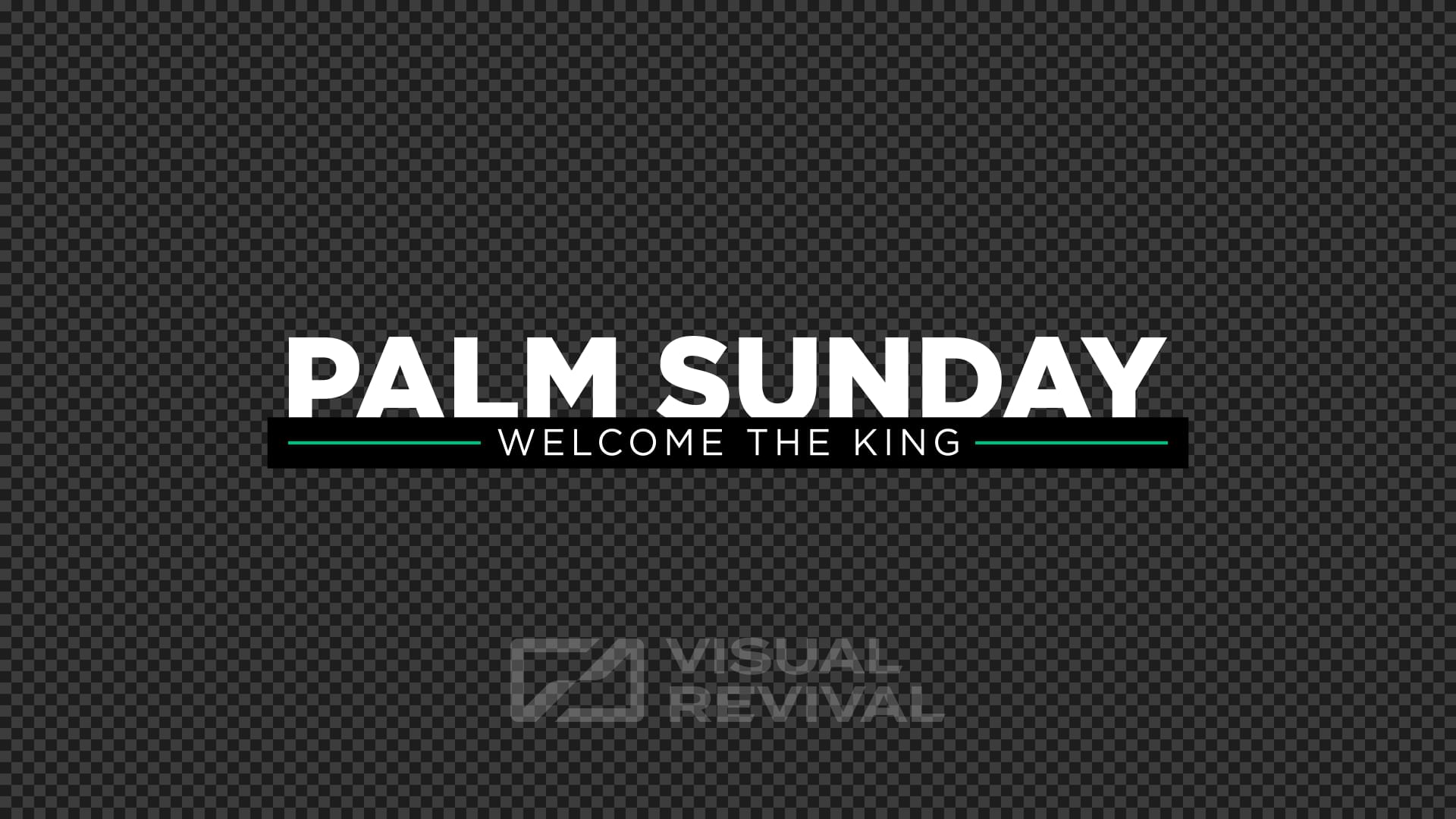 Radiant Paint Title Overlay - Palm Sunday | Visual Revival
