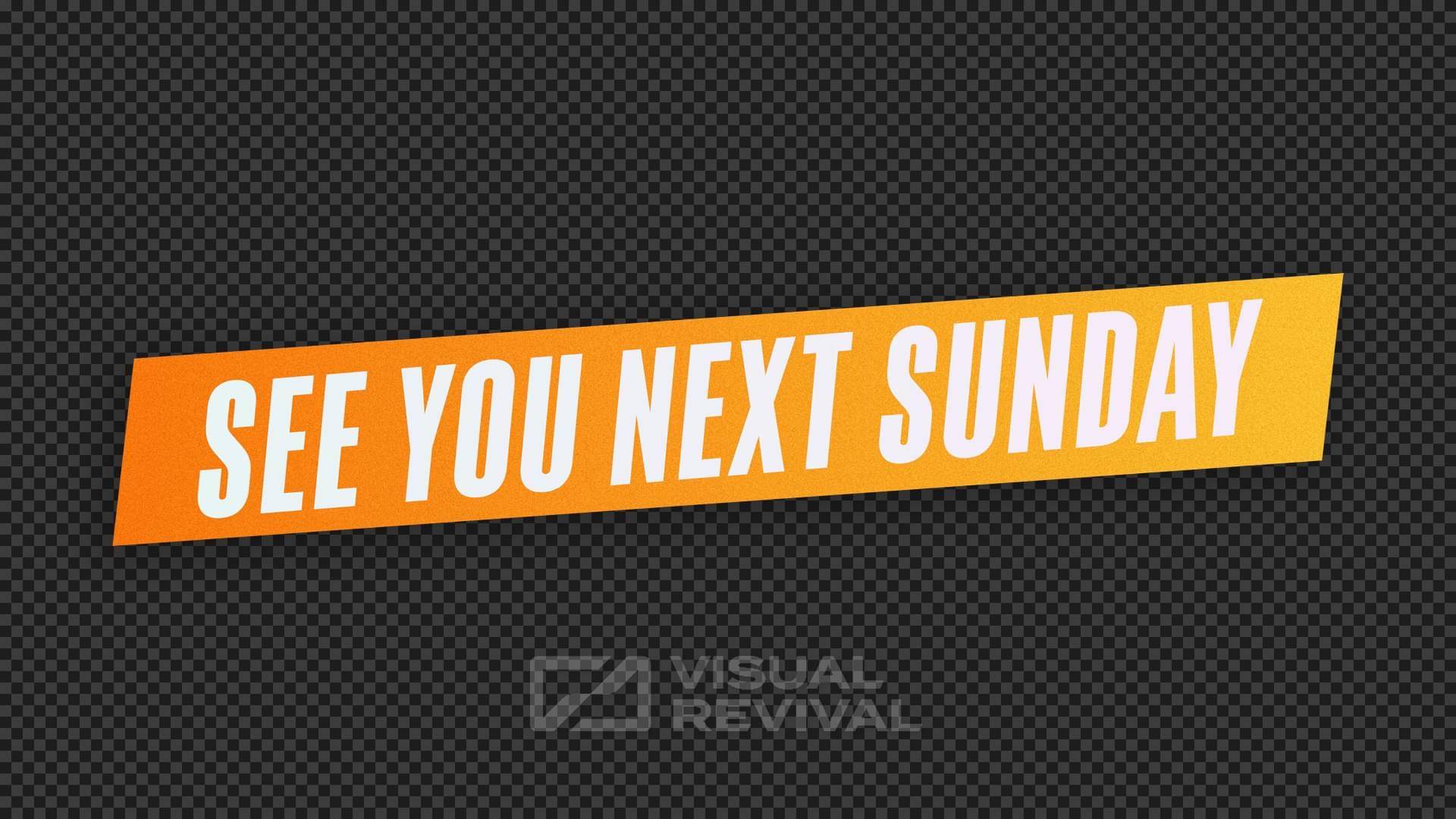Radiant Tiles Title Overlay - See You Next Sunday | Visual Revival