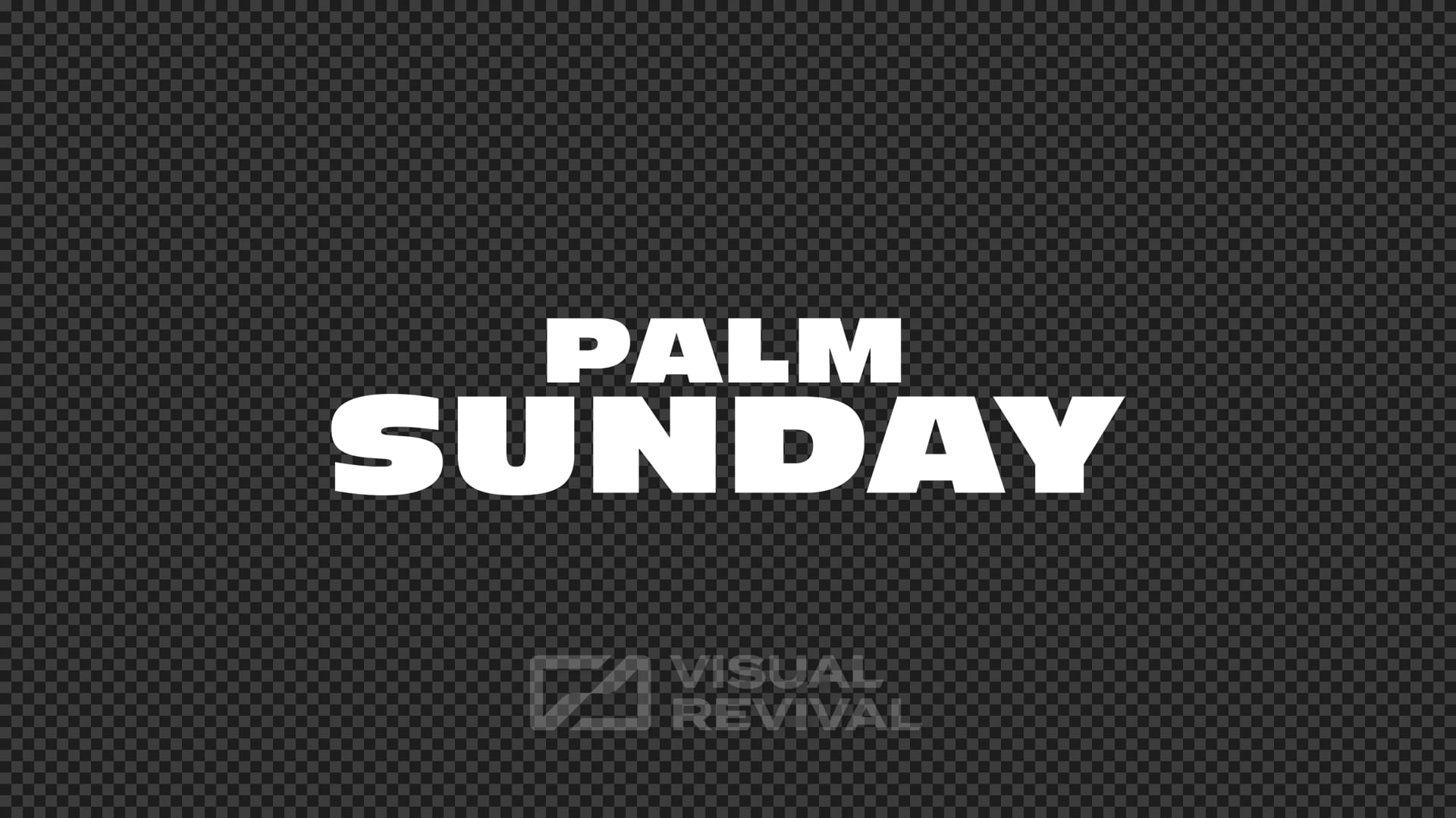 Vibrant Palms Title Overlay - Palm Sunday | Visual Revival